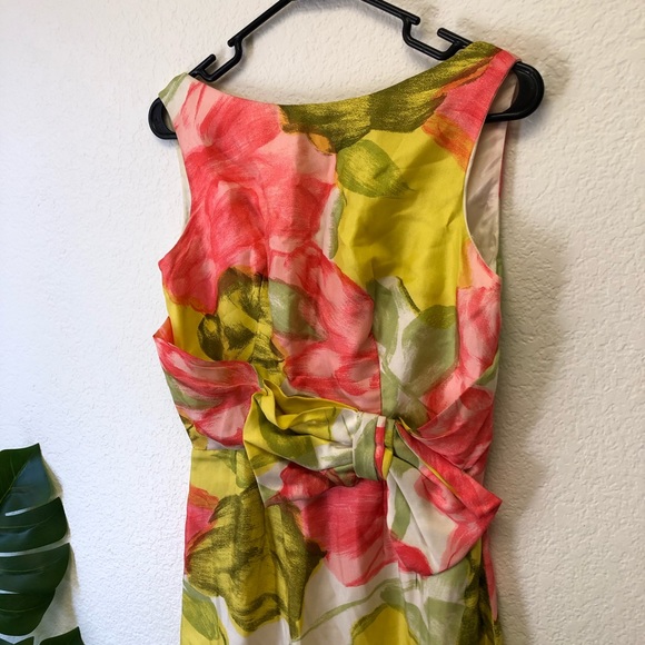 Vintage floral semi formal maxi dress - Picture 5 of 10